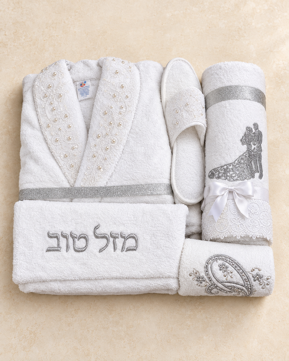 מארז קטן לחינה/מקווה כסוף