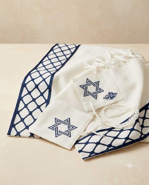 טלית ברקמה אישית דגם ישראל